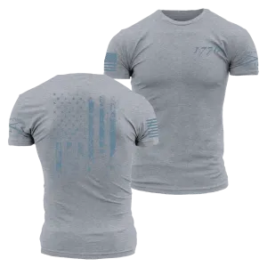 1776 Flag T-Shirt - Dark Heather Gray