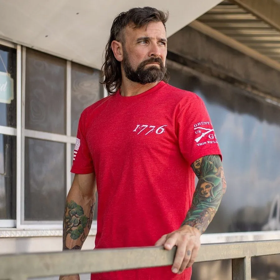 1776 Flag T-Shirt - Red