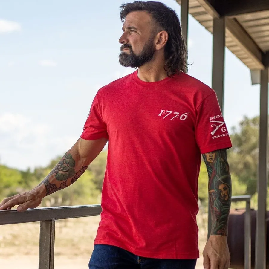 1776 Flag T-Shirt - Red