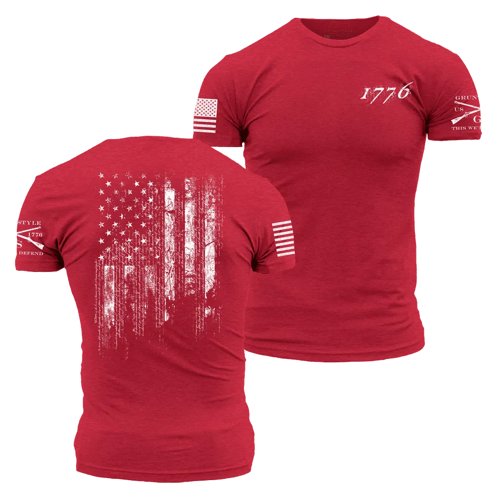 1776 Flag T-Shirt - Red