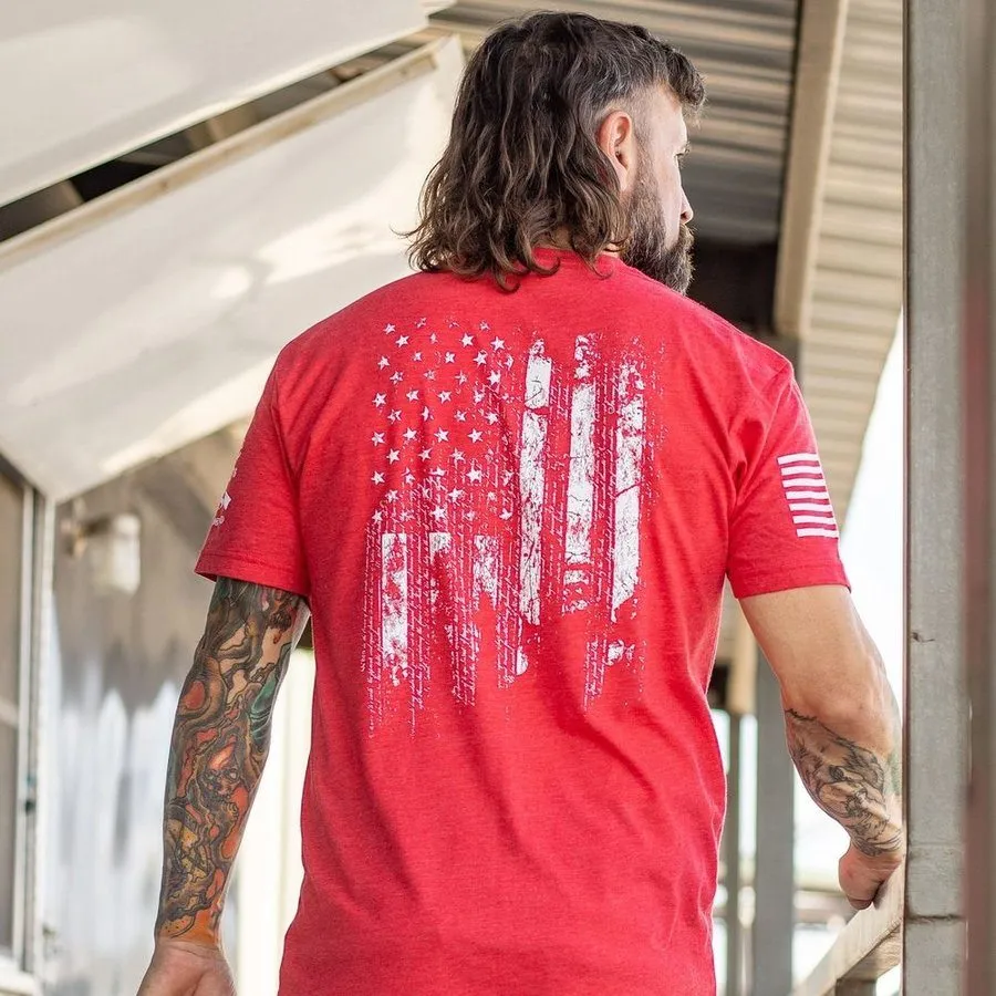 1776 Flag T-Shirt - Red