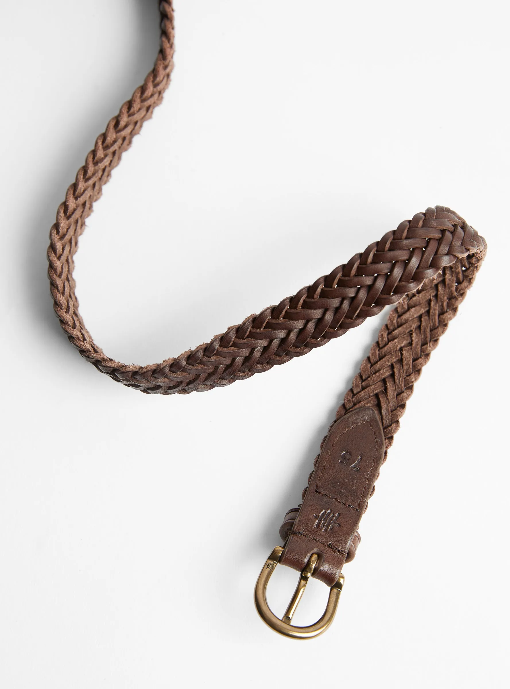 2cm 9ply Polo Tip Belt Dark Brown