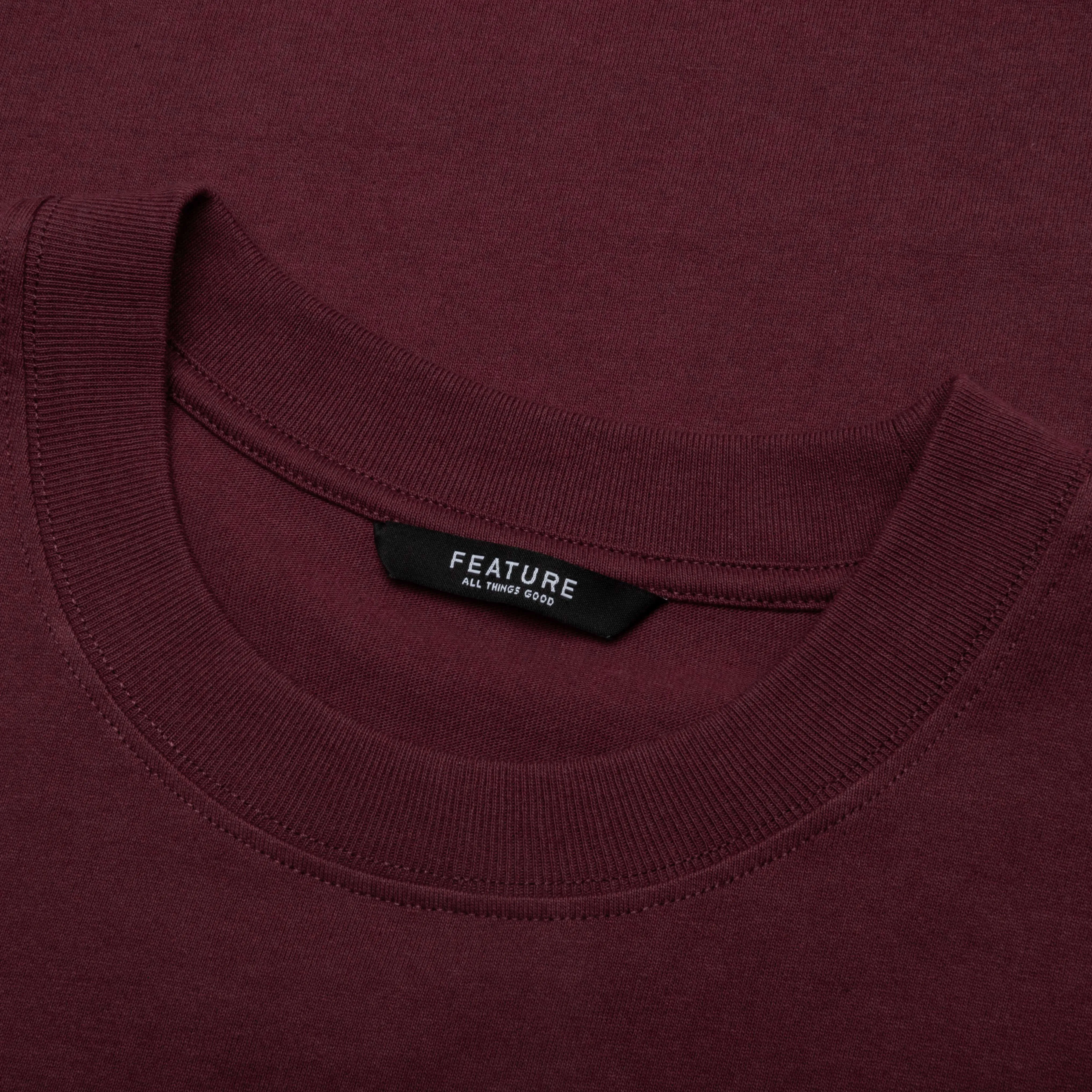 Academy Tee - Oxblood Red