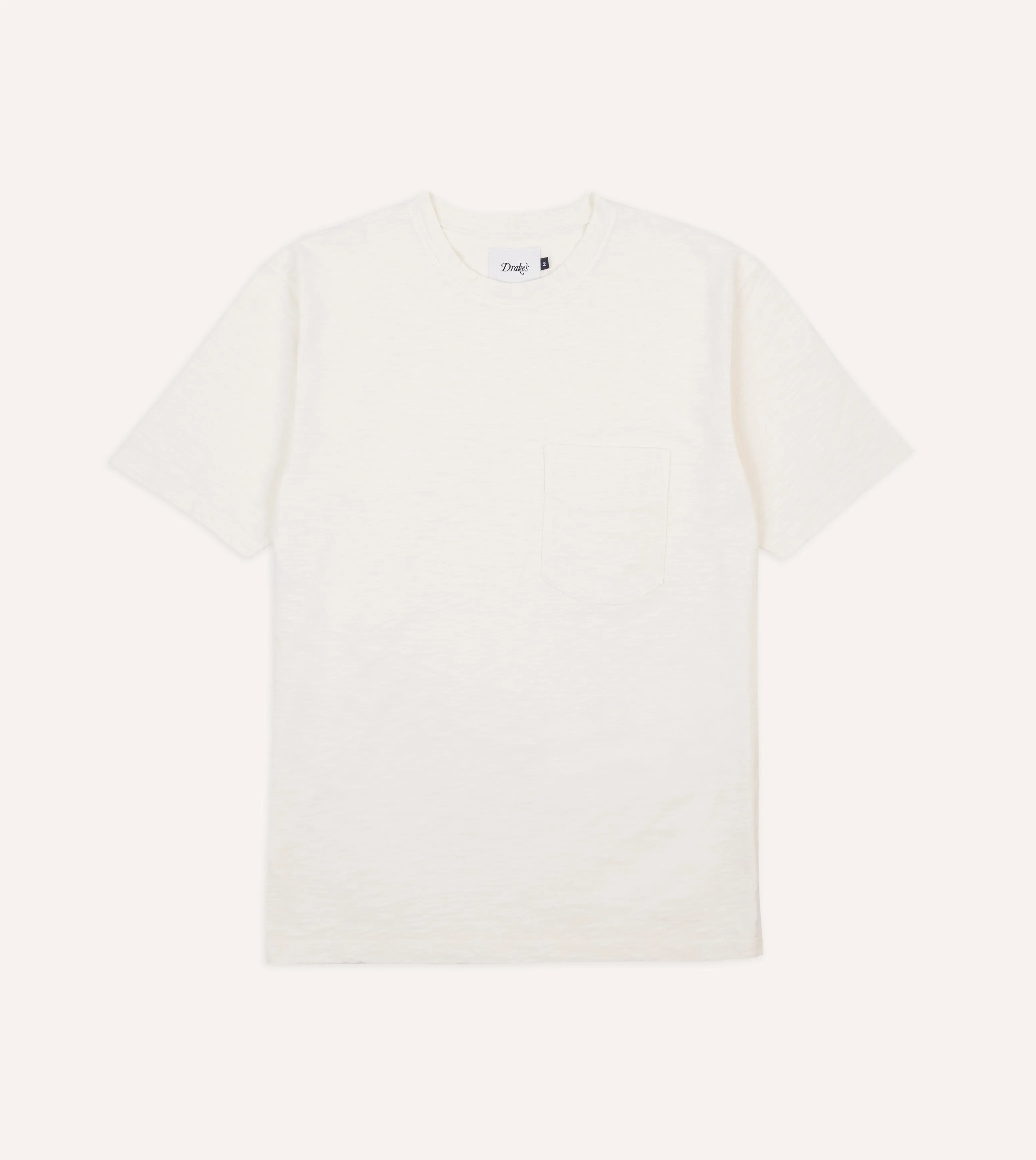 Antique White Flamé Cotton Crew Neck Hiking T-Shirt