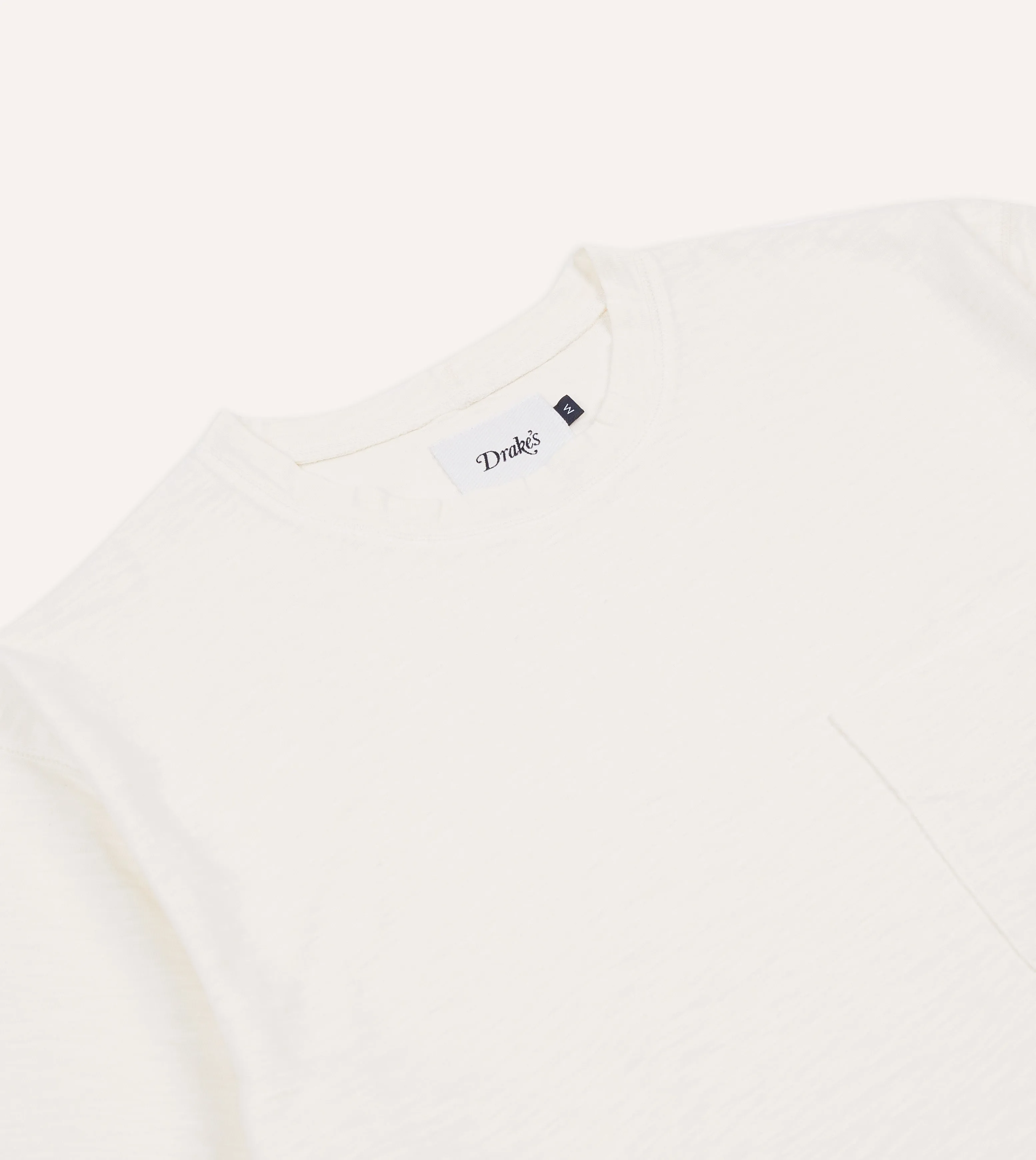 Antique White Flamé Cotton Crew Neck Hiking T-Shirt