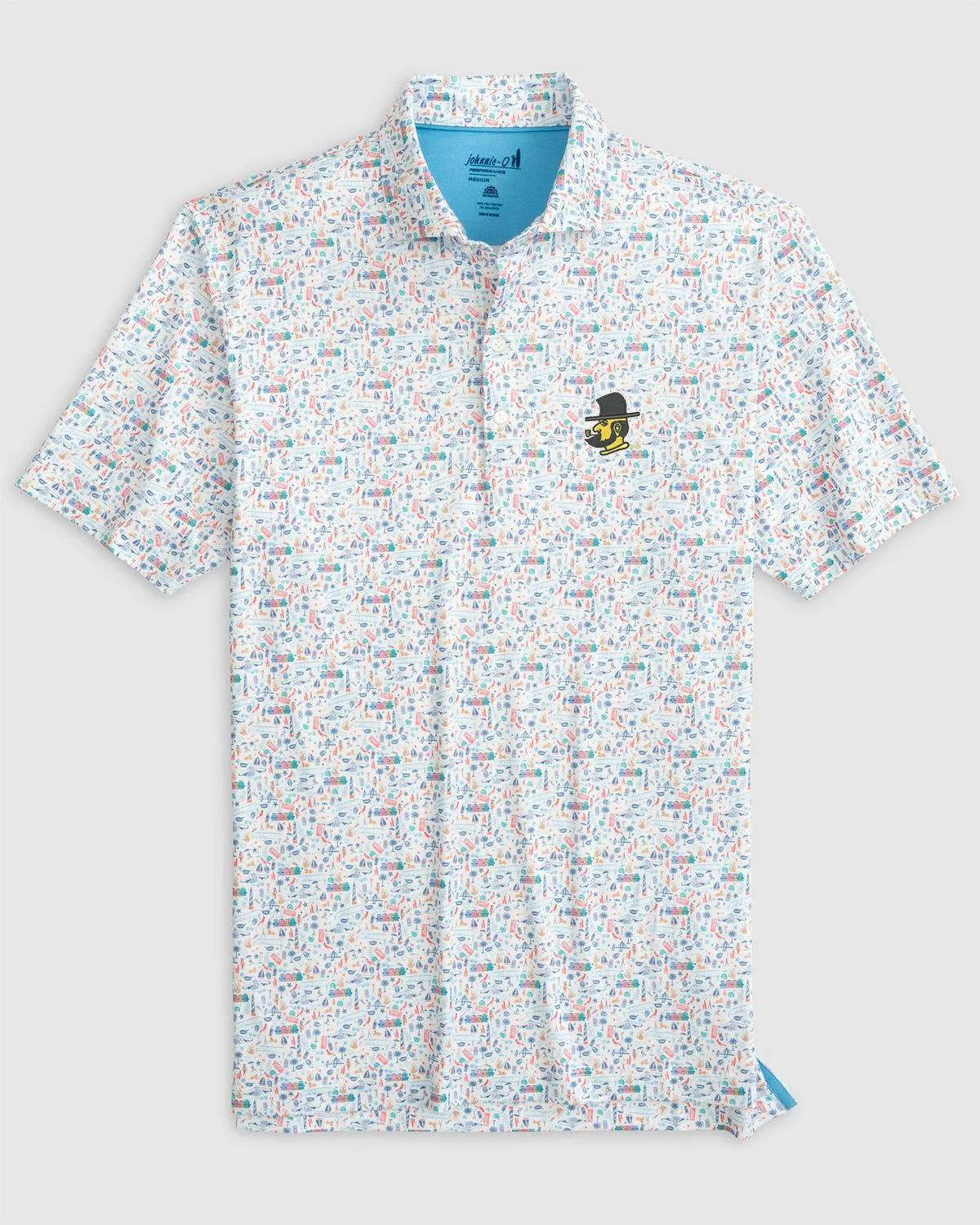 Appalachian State Sweet Carolinas Printed Jersey Performance Polo