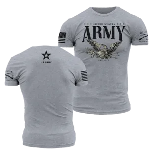 Army - Eagle T-Shirt - Dark Heather Gray