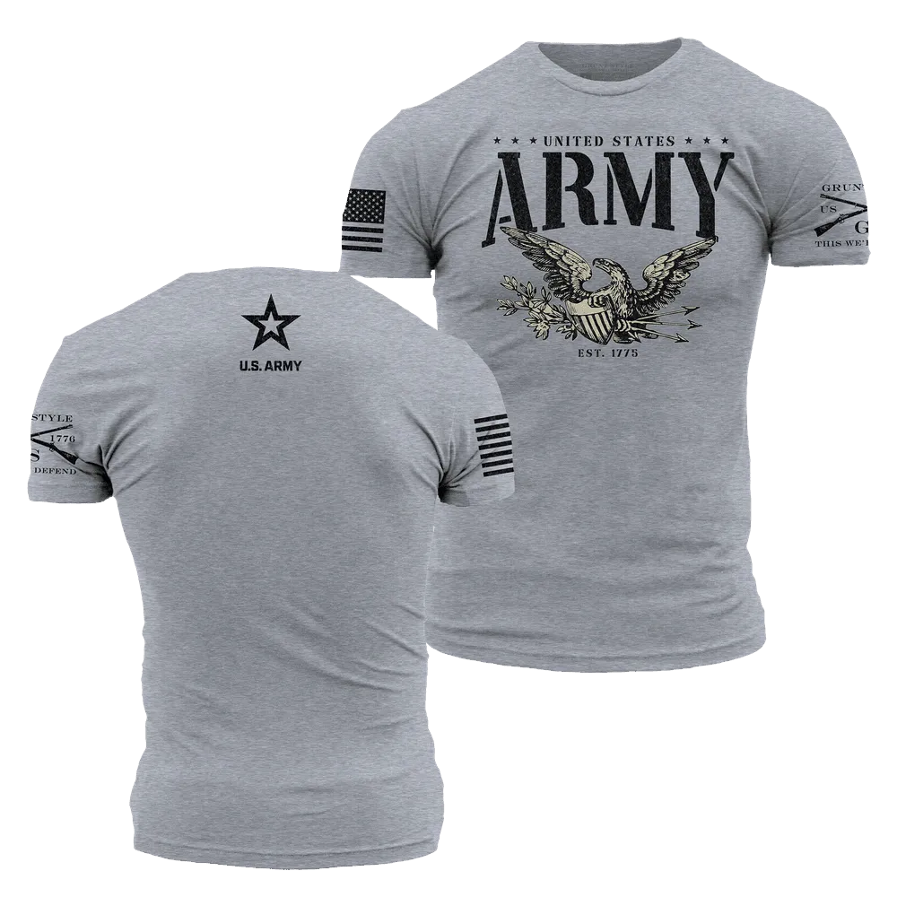 Army - Eagle T-Shirt - Dark Heather Gray