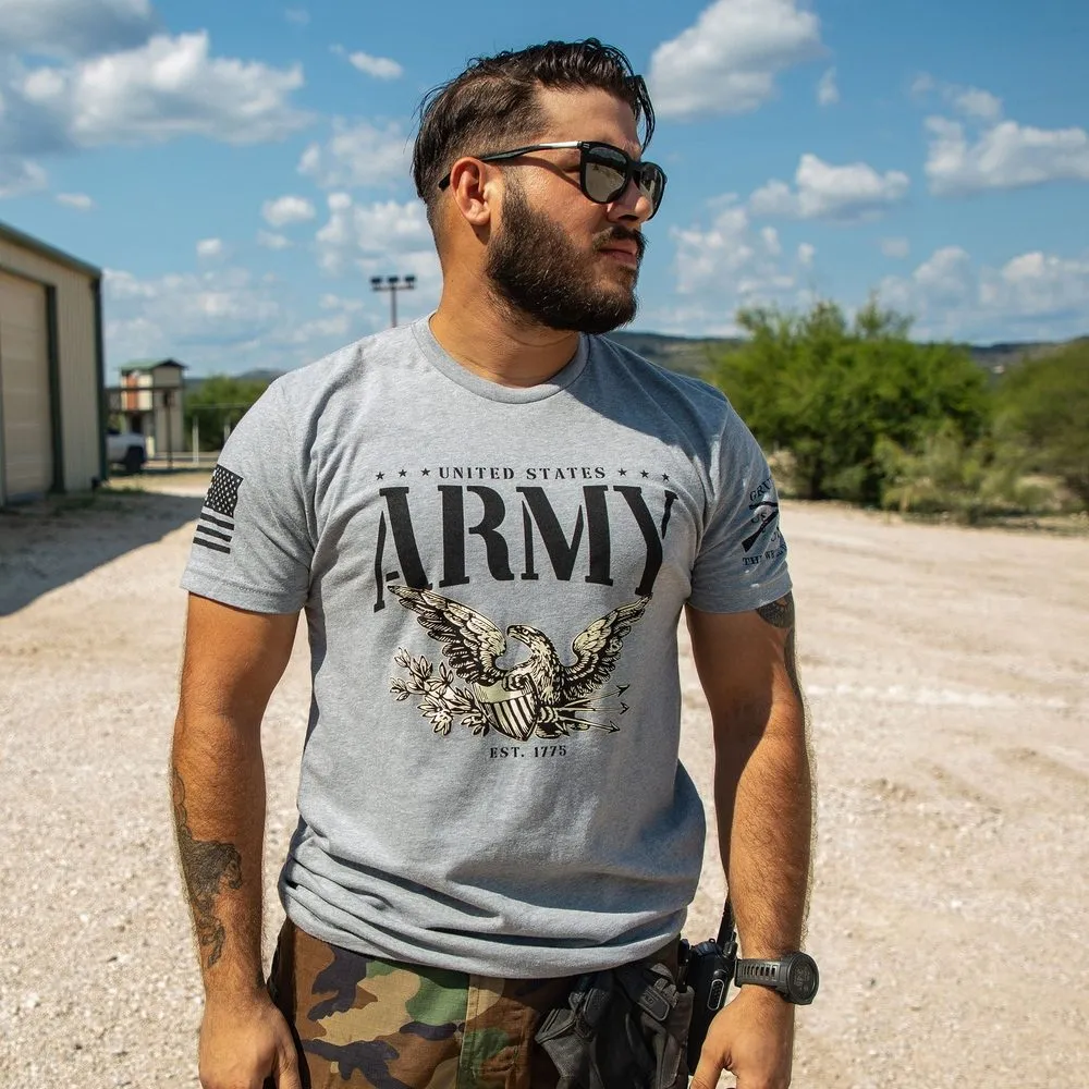 Army - Eagle T-Shirt - Dark Heather Gray