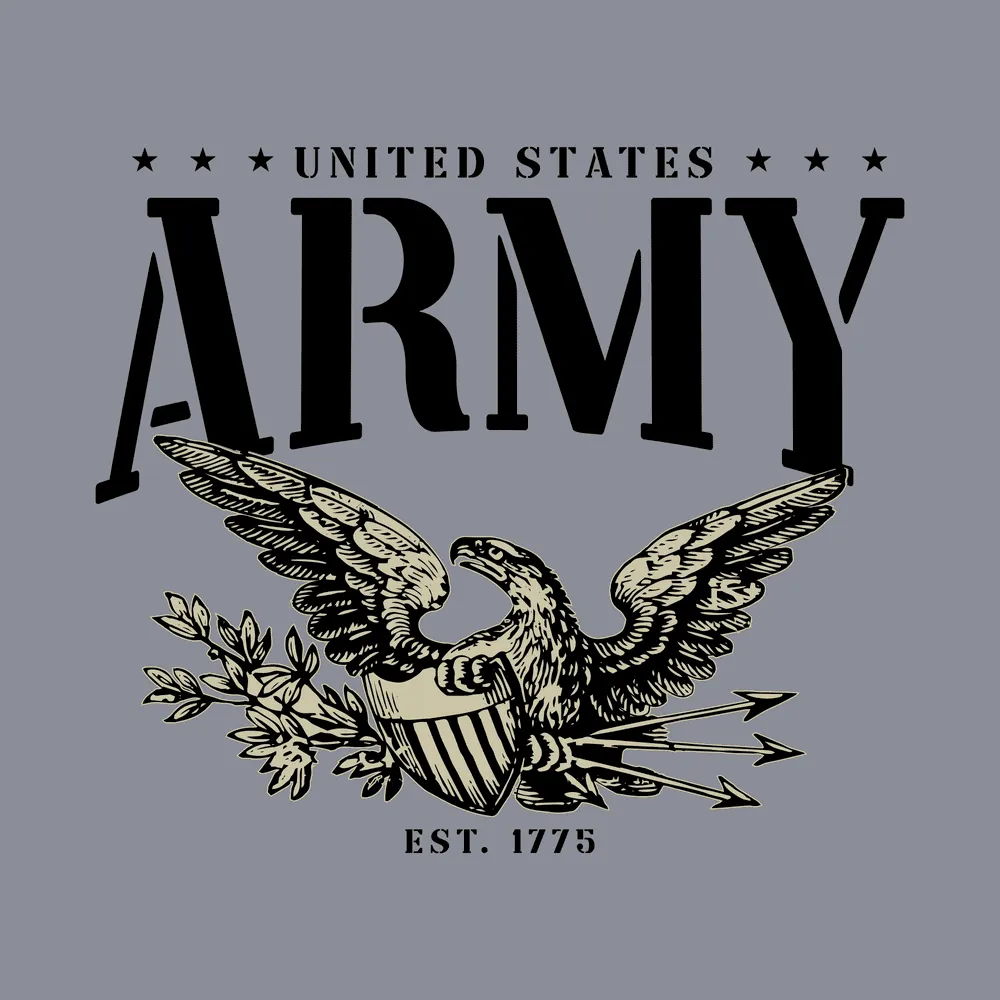 Army - Eagle T-Shirt - Dark Heather Gray