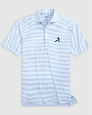 Atlanta Braves Stetsons Performance Mesh Polo
