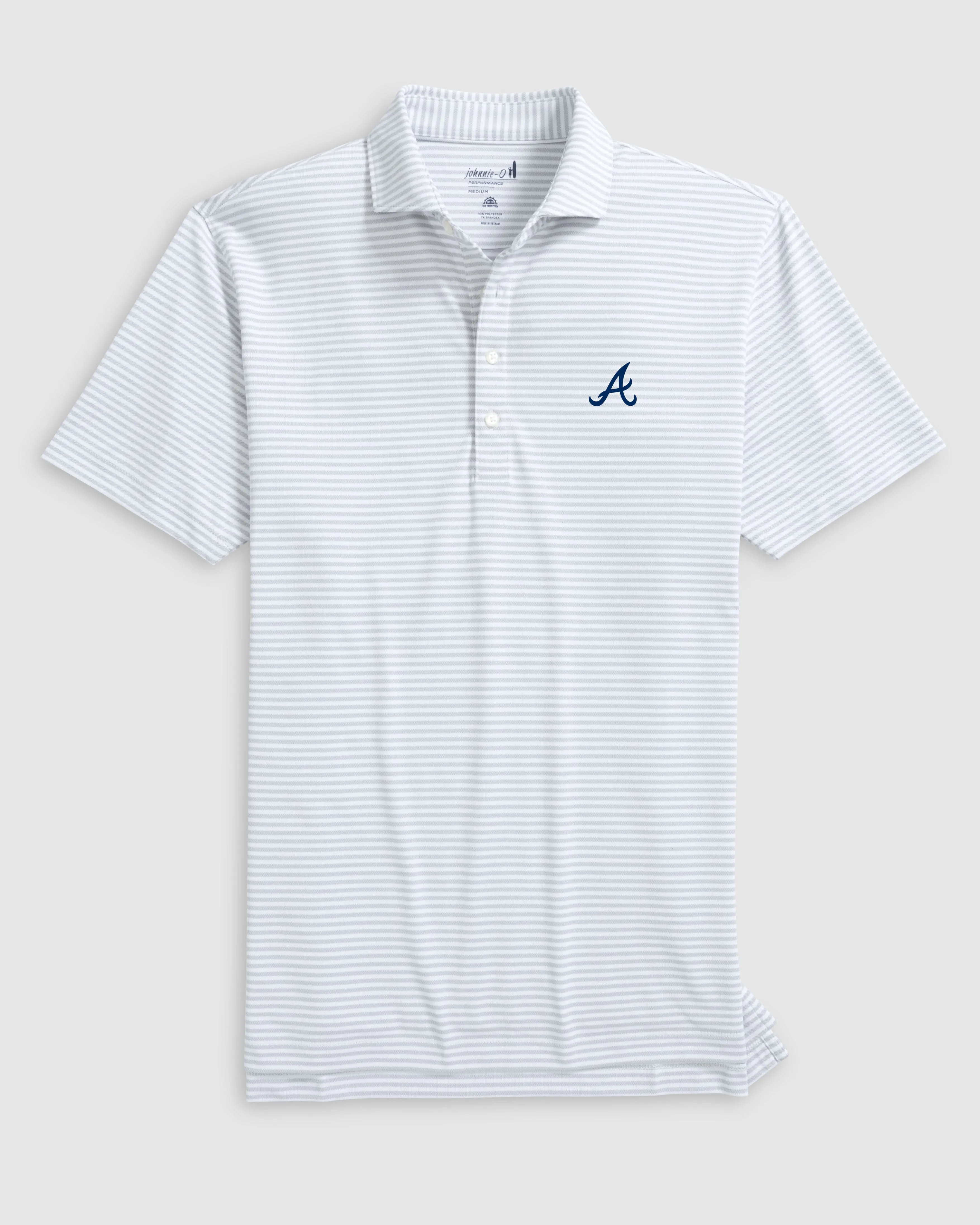 Atlanta Braves Stetsons Performance Mesh Polo