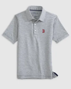 Boston Red Sox Lyndonn Jr. Striped Jersey Performance Polo