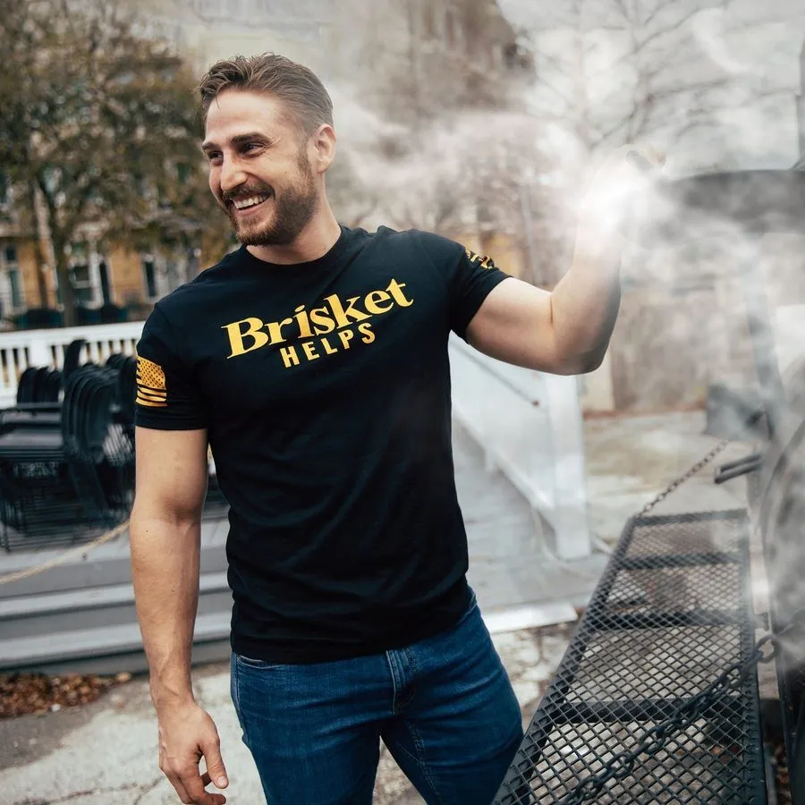 Brisket Helps T-Shirt - Black