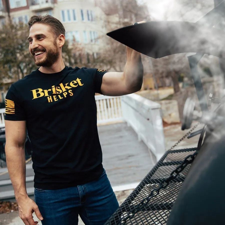 Brisket Helps T-Shirt - Black