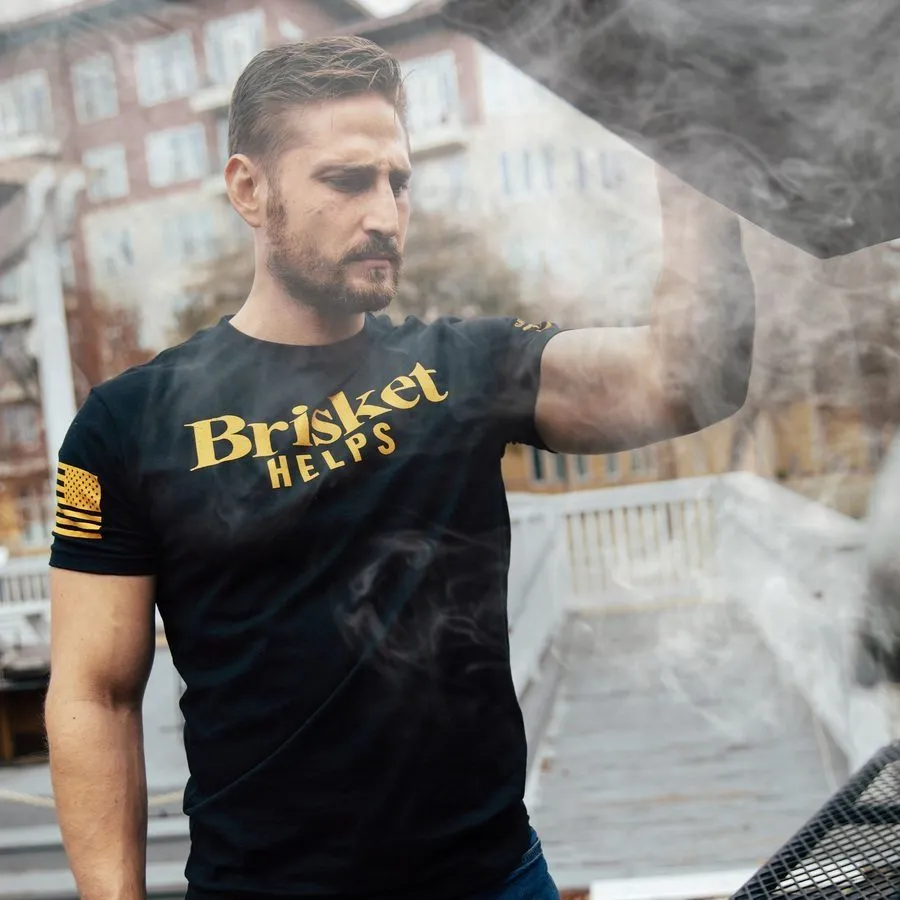 Brisket Helps T-Shirt - Black