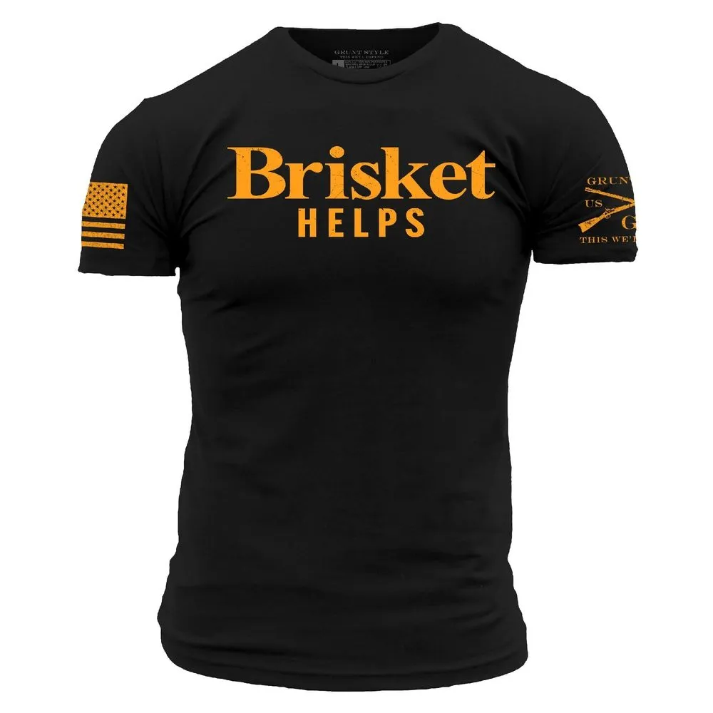 Brisket Helps T-Shirt - Black