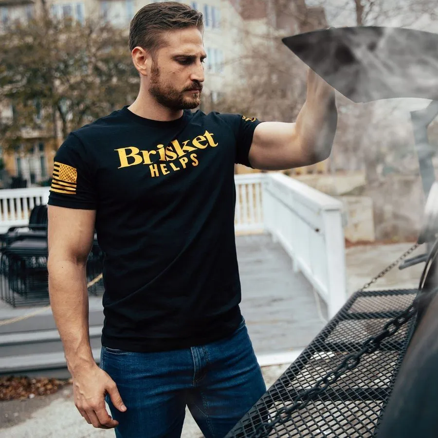 Brisket Helps T-Shirt - Black