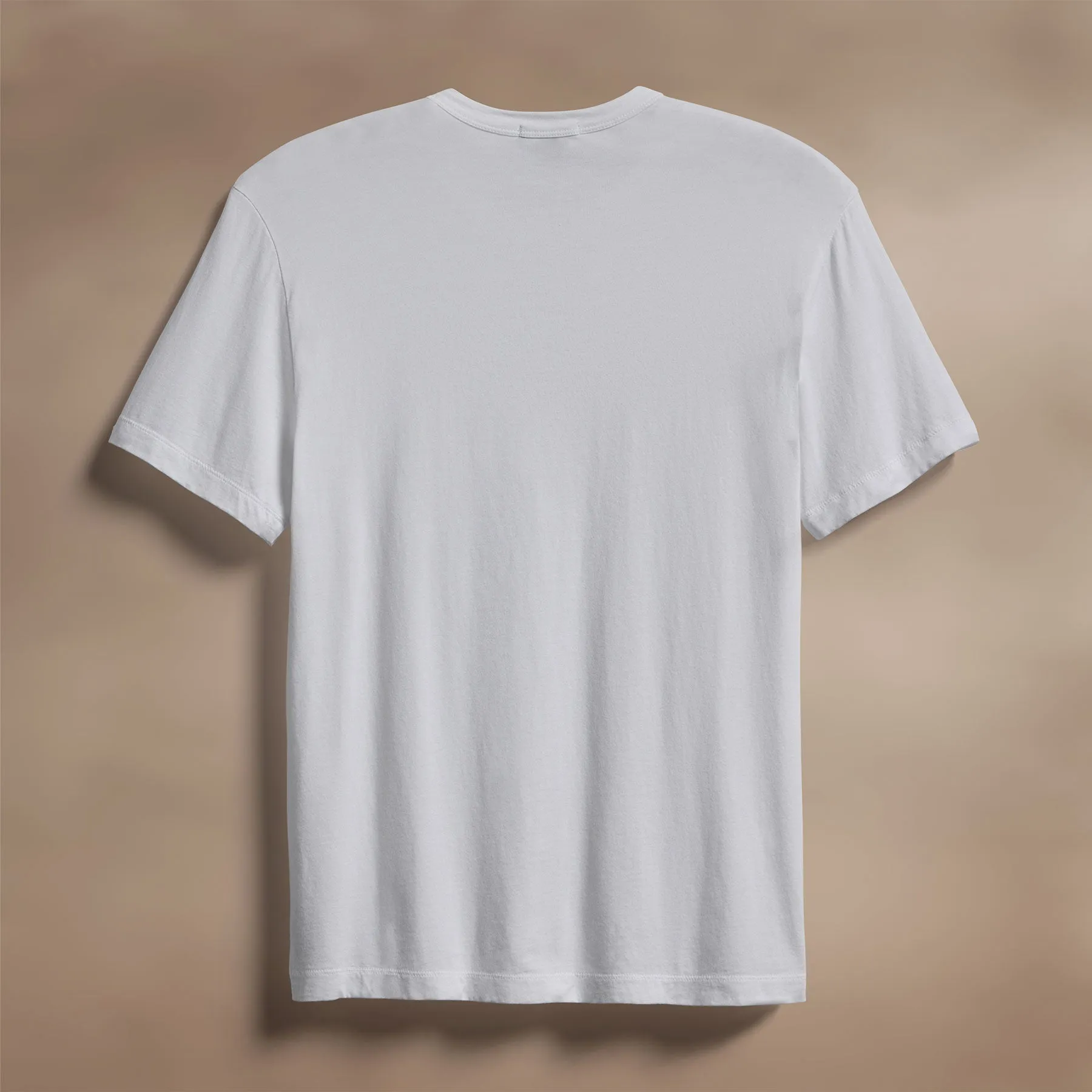 Brushed Lotus Crew - White