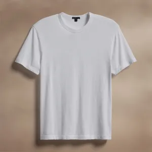 Brushed Lotus Crew - White