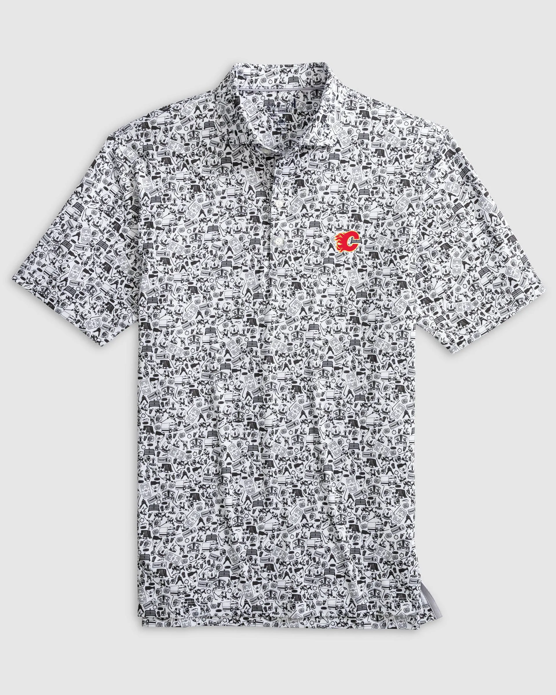 Calgary Flames Slap Shot Performance Jersey Polo