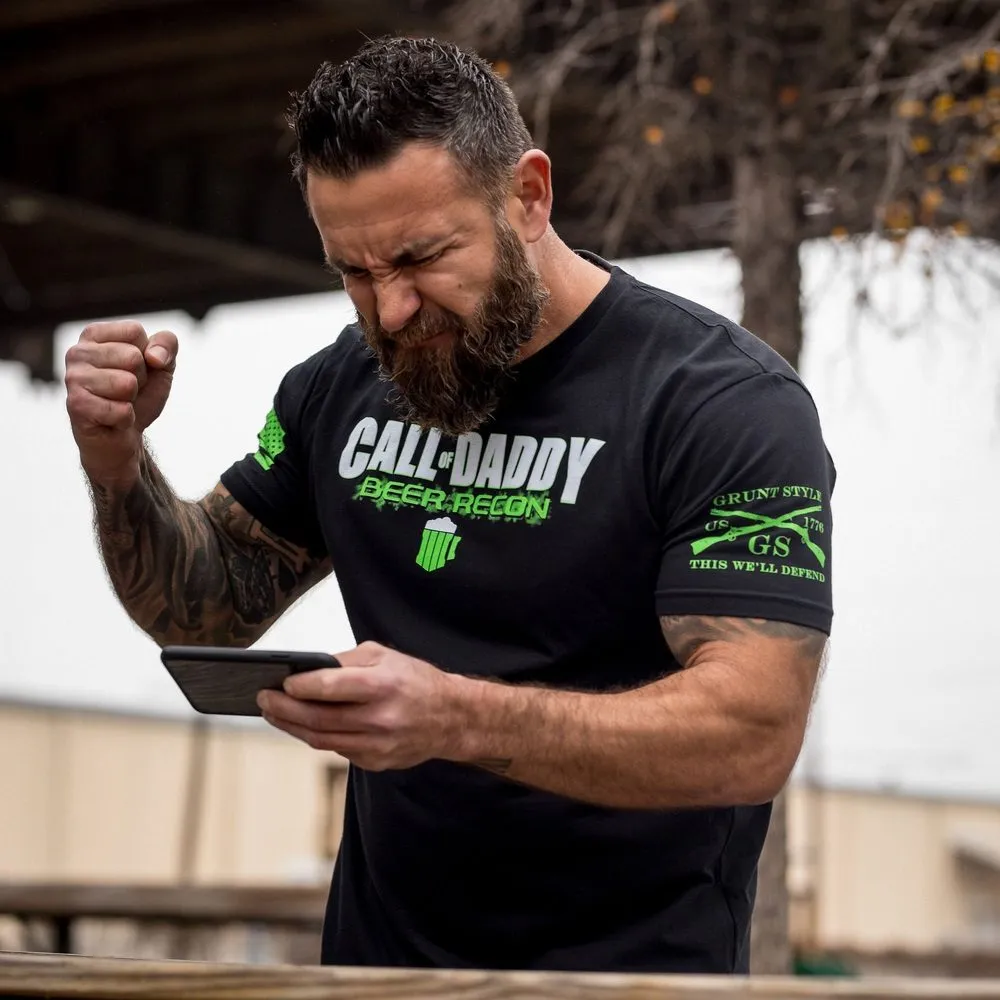 Call Of Daddy T-Shirt - Black