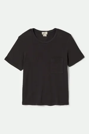 Carefree Organic Garment Dye Perfect T-Shirt - Black