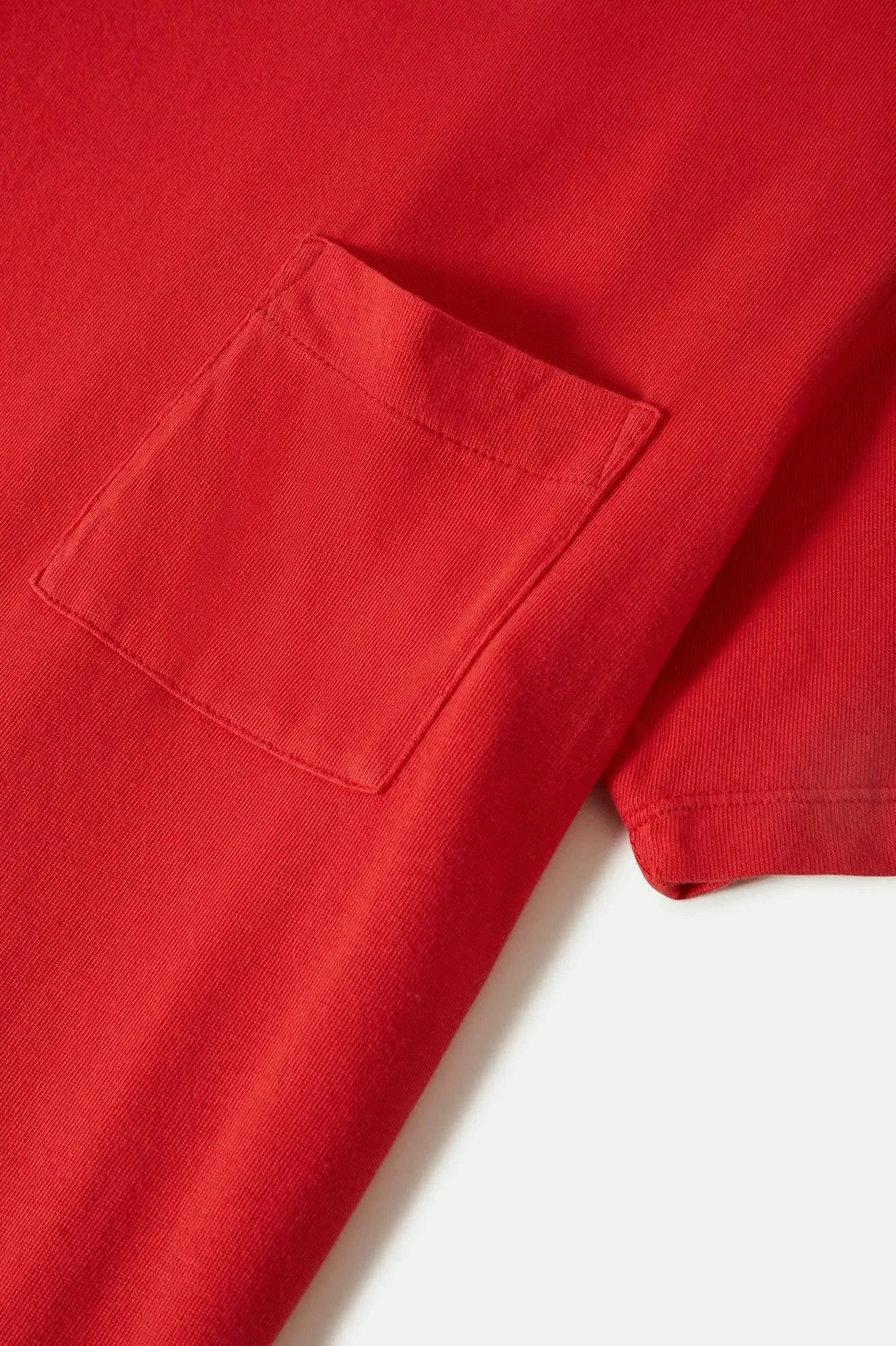 Carefree Organic Garment Dye Perfect T-Shirt - Crimson