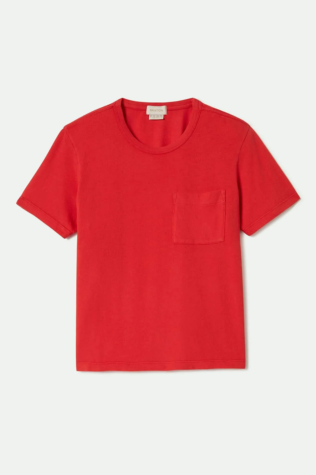 Carefree Organic Garment Dye Perfect T-Shirt - Crimson