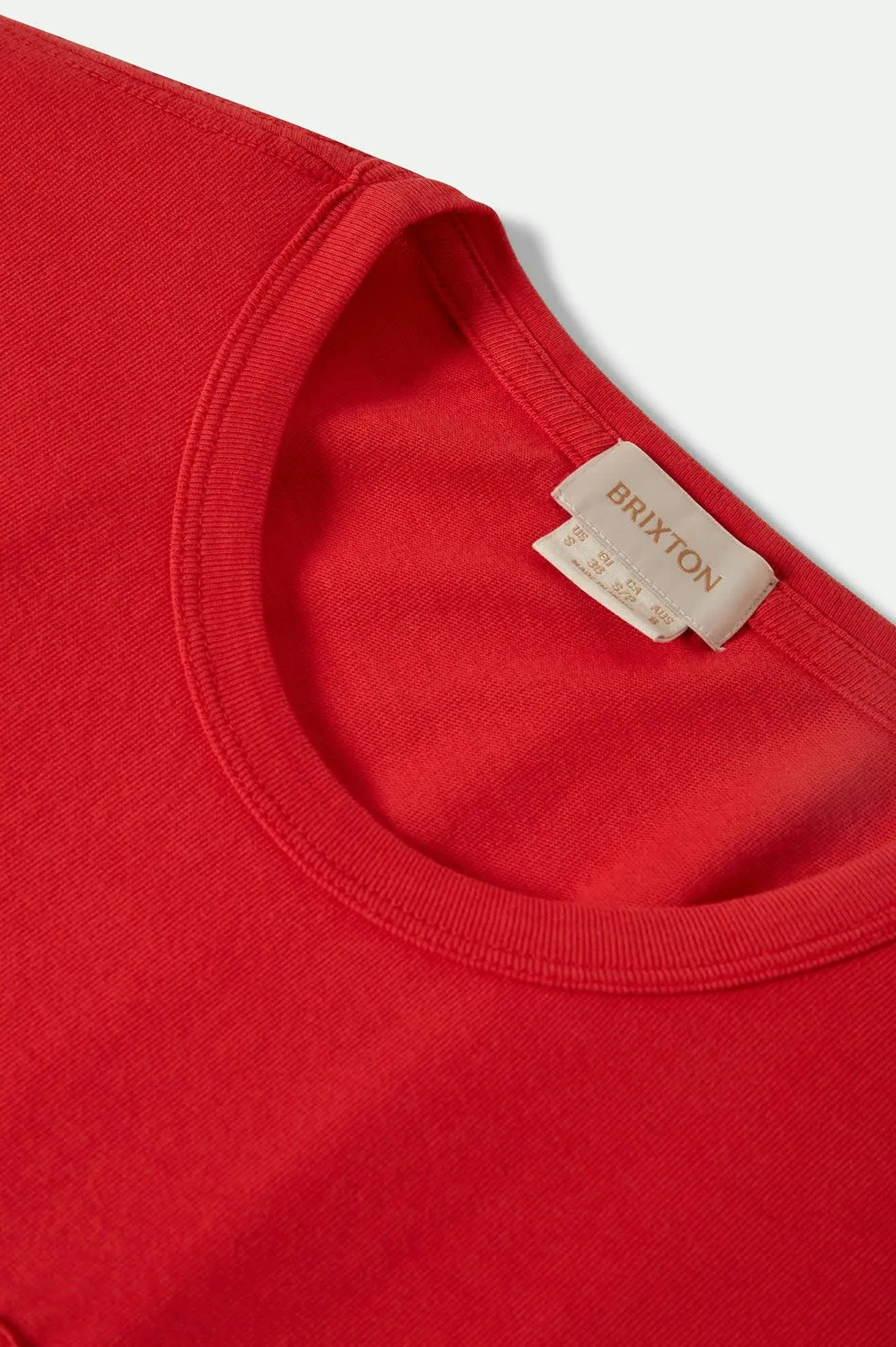 Carefree Organic Garment Dye Perfect T-Shirt - Crimson