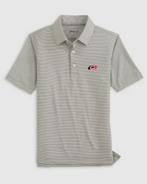Carolina Hurricanes Lyndonn Jr. Striped Jersey Performance Polo