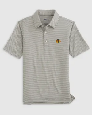 Chicago Blackhawks Lyndonn Jr. Striped Jersey Performance Polo