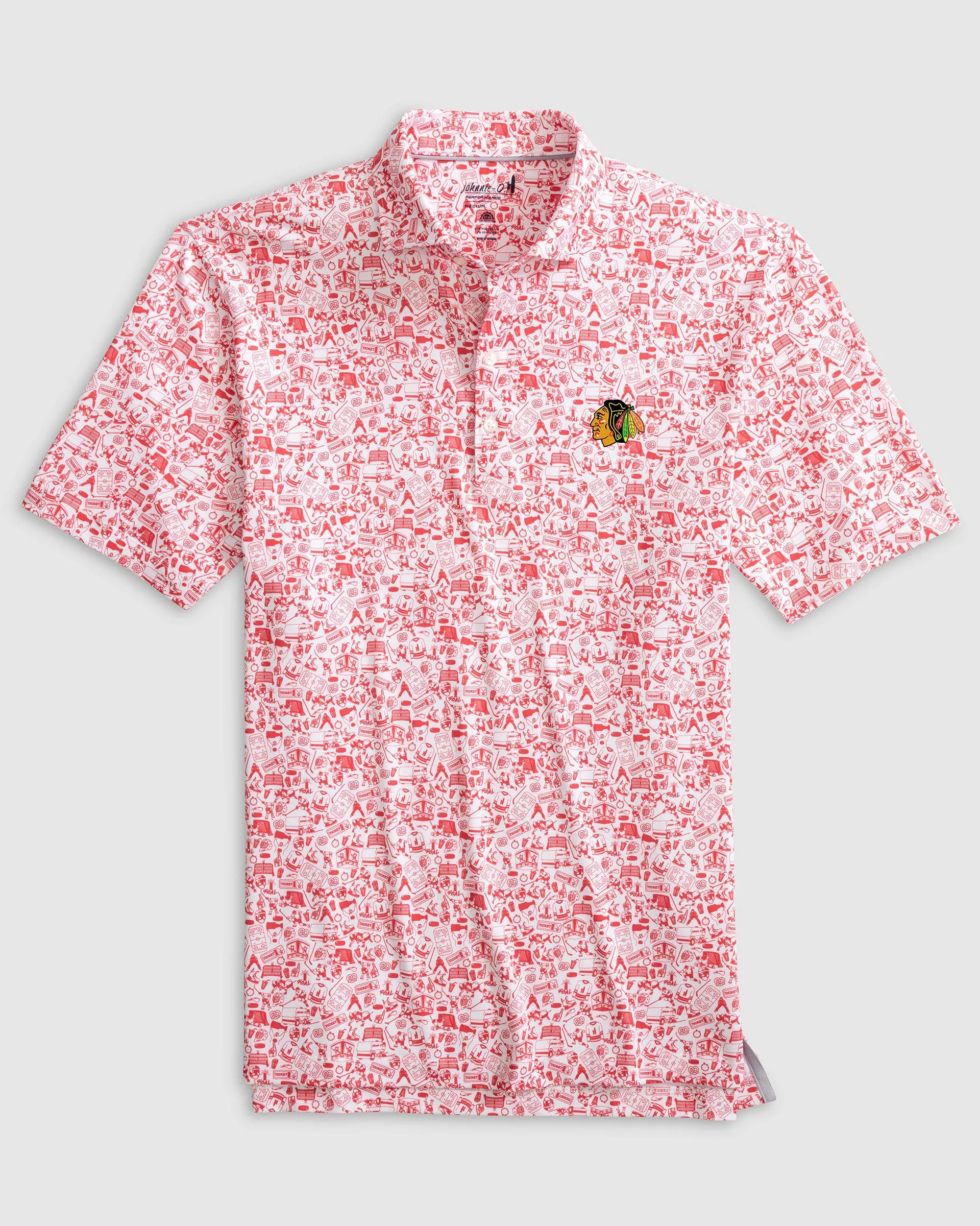 Chicago Blackhawks Slap Shot Performance Jersey Polo