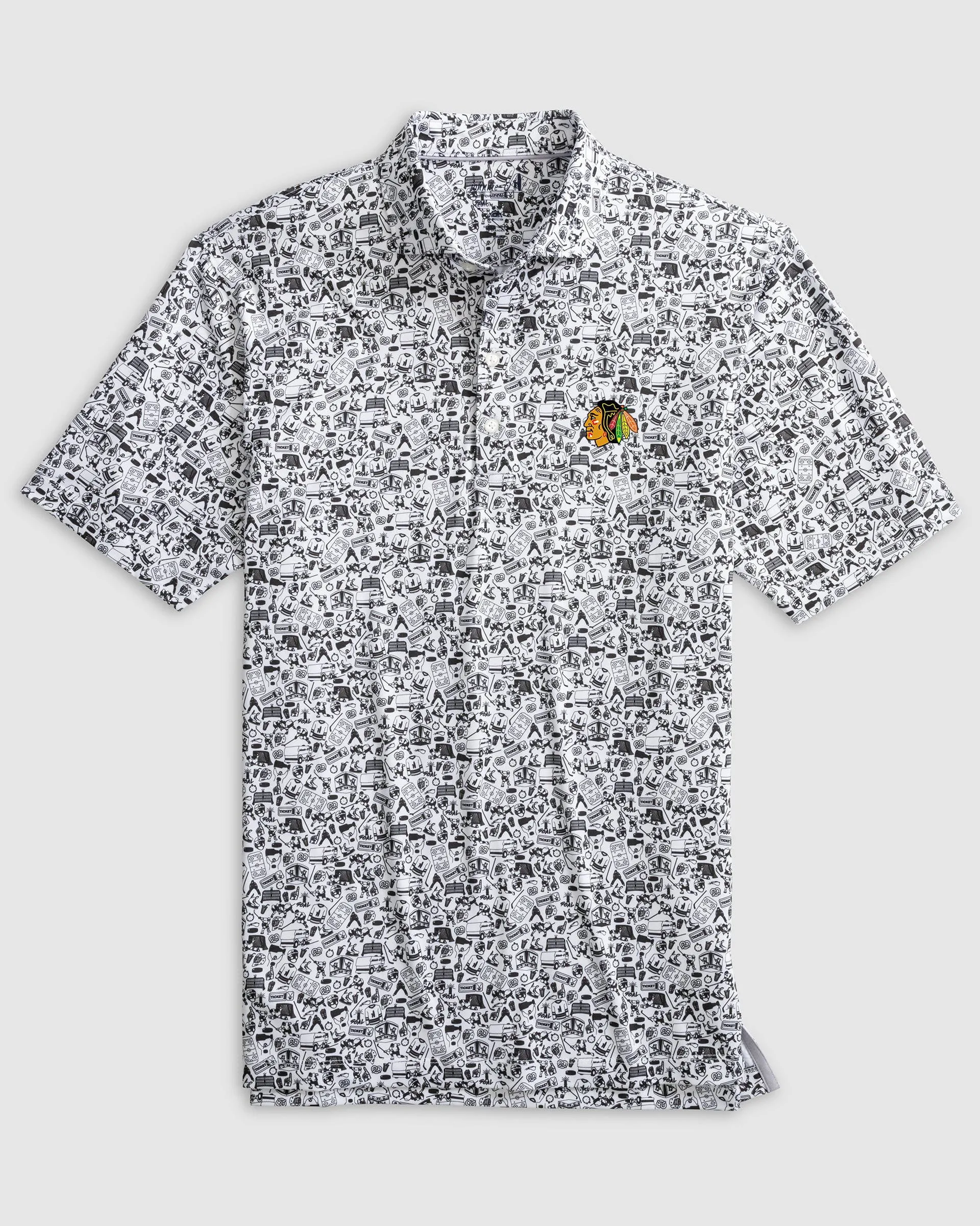 Chicago Blackhawks Slap Shot Performance Jersey Polo
