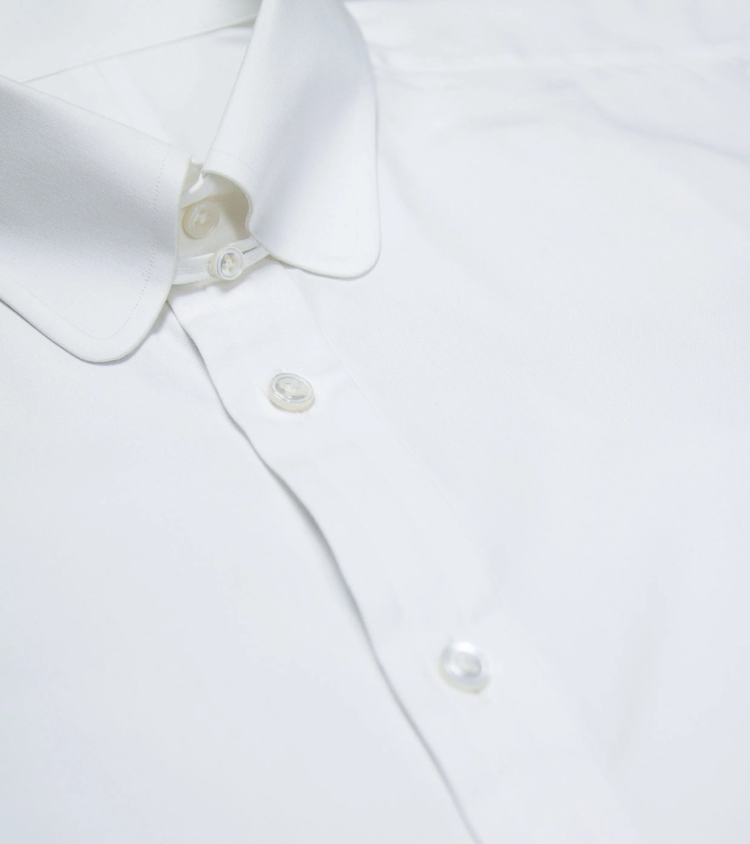 Club Tab Collar Shirt White