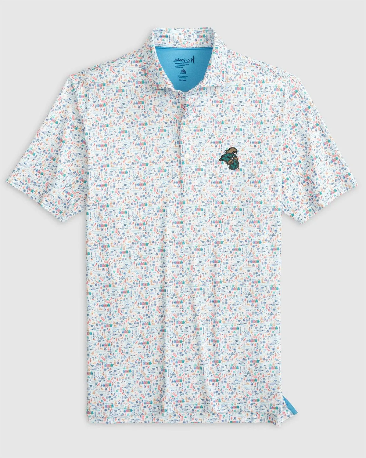 Coastal Carolina Sweet Carolinas Printed Jersey Performance Polo