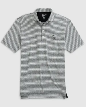 Colorado Rockies Clipperr Striped Jersey Performance Polo