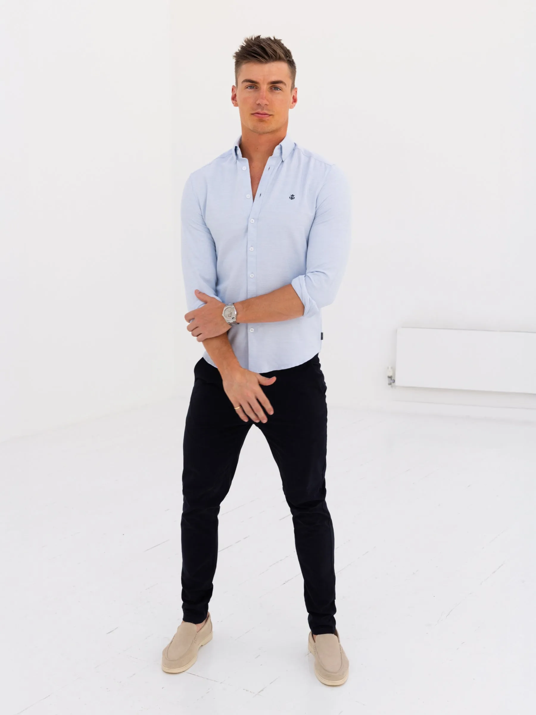 Dallas Long Sleeve Shirt - Light Blue