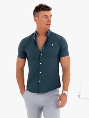Dallas Short Sleeve Shirt - Dark Teal