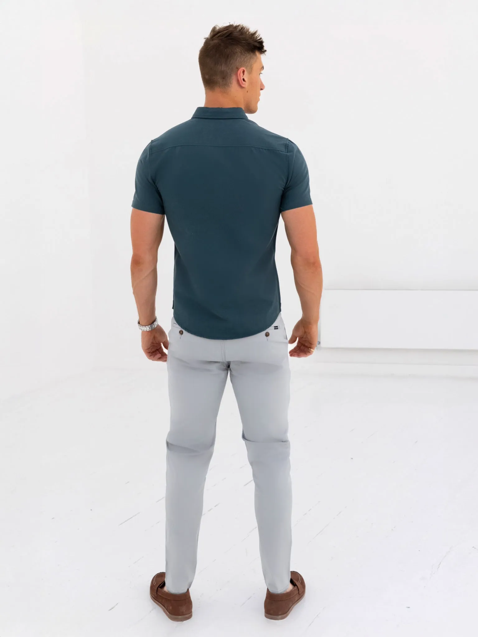 Dallas Short Sleeve Shirt - Dark Teal
