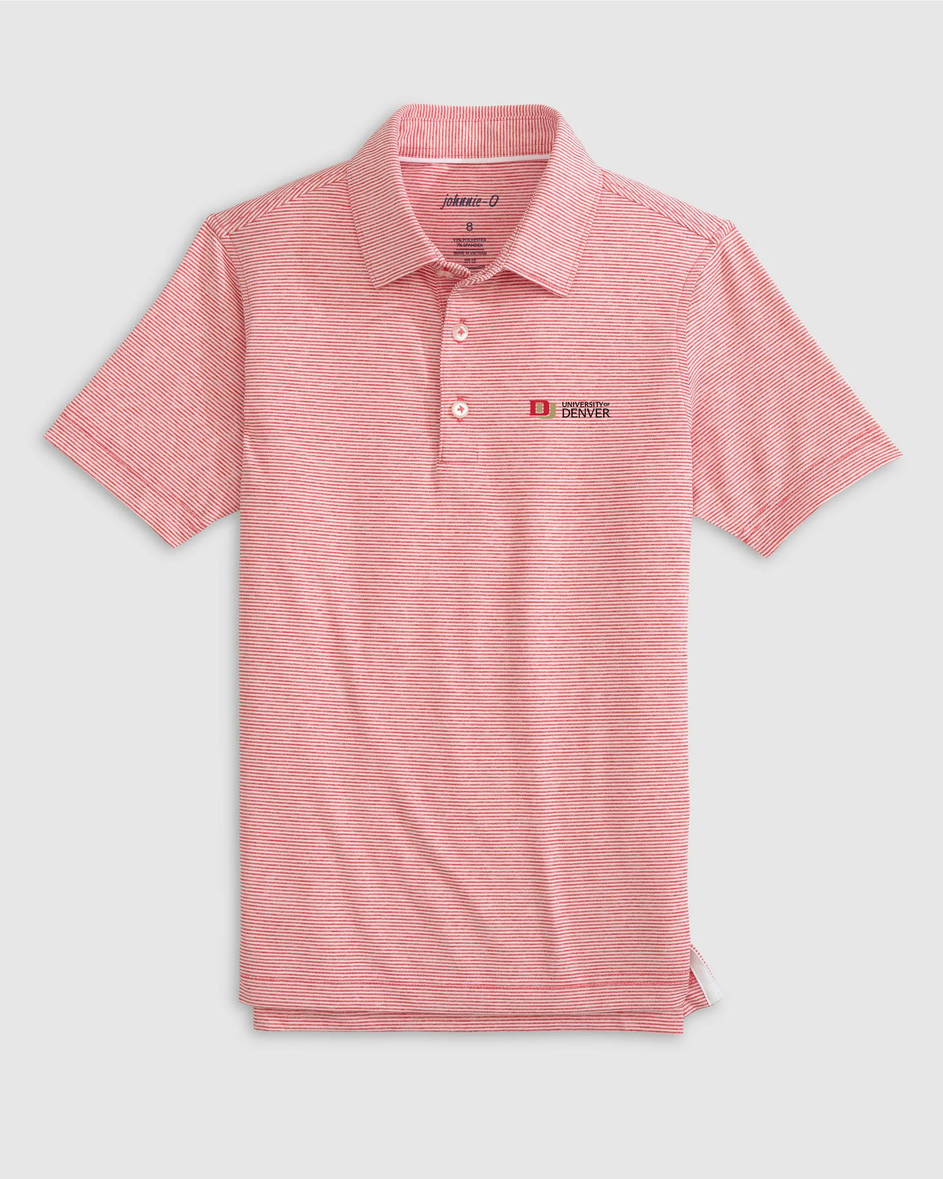 Denver Lyndonn Jr. Striped Jersey Performance Polo