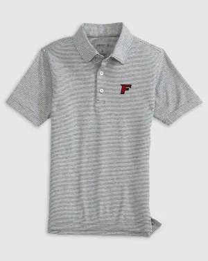 Fairfield University Lyndonn Jr. Striped Jersey Performance Polo