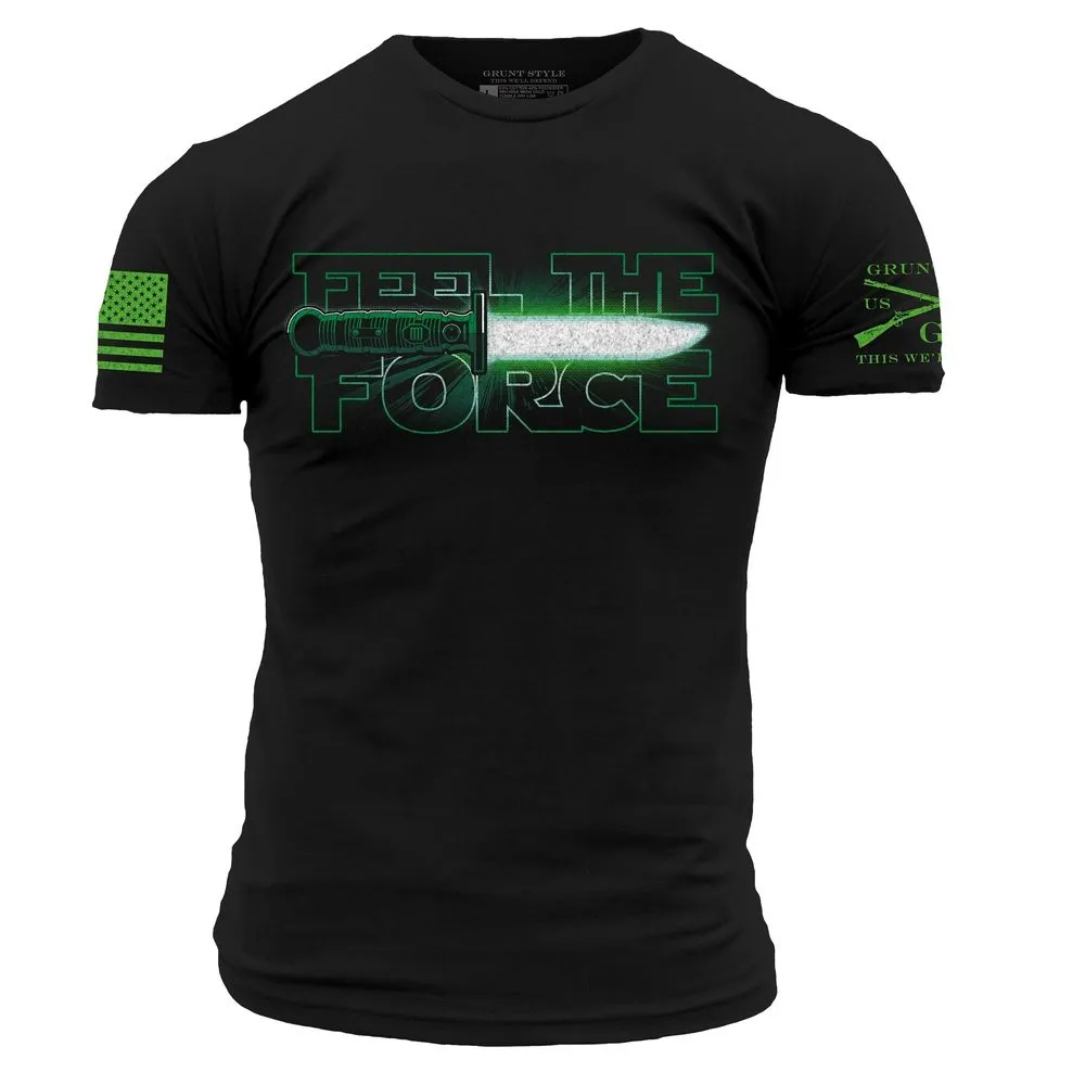 Feel The Green Force T-Shirt - Black