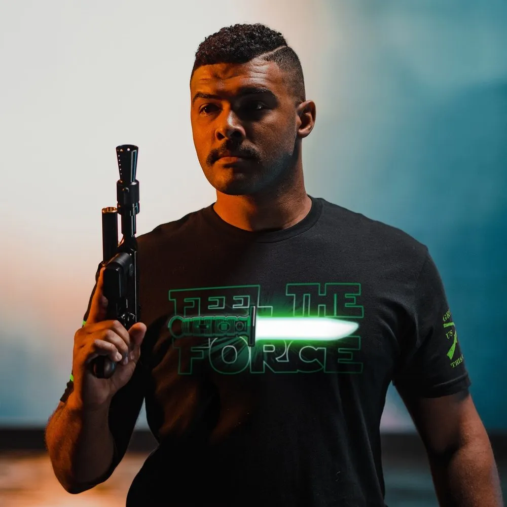 Feel The Green Force T-Shirt - Black