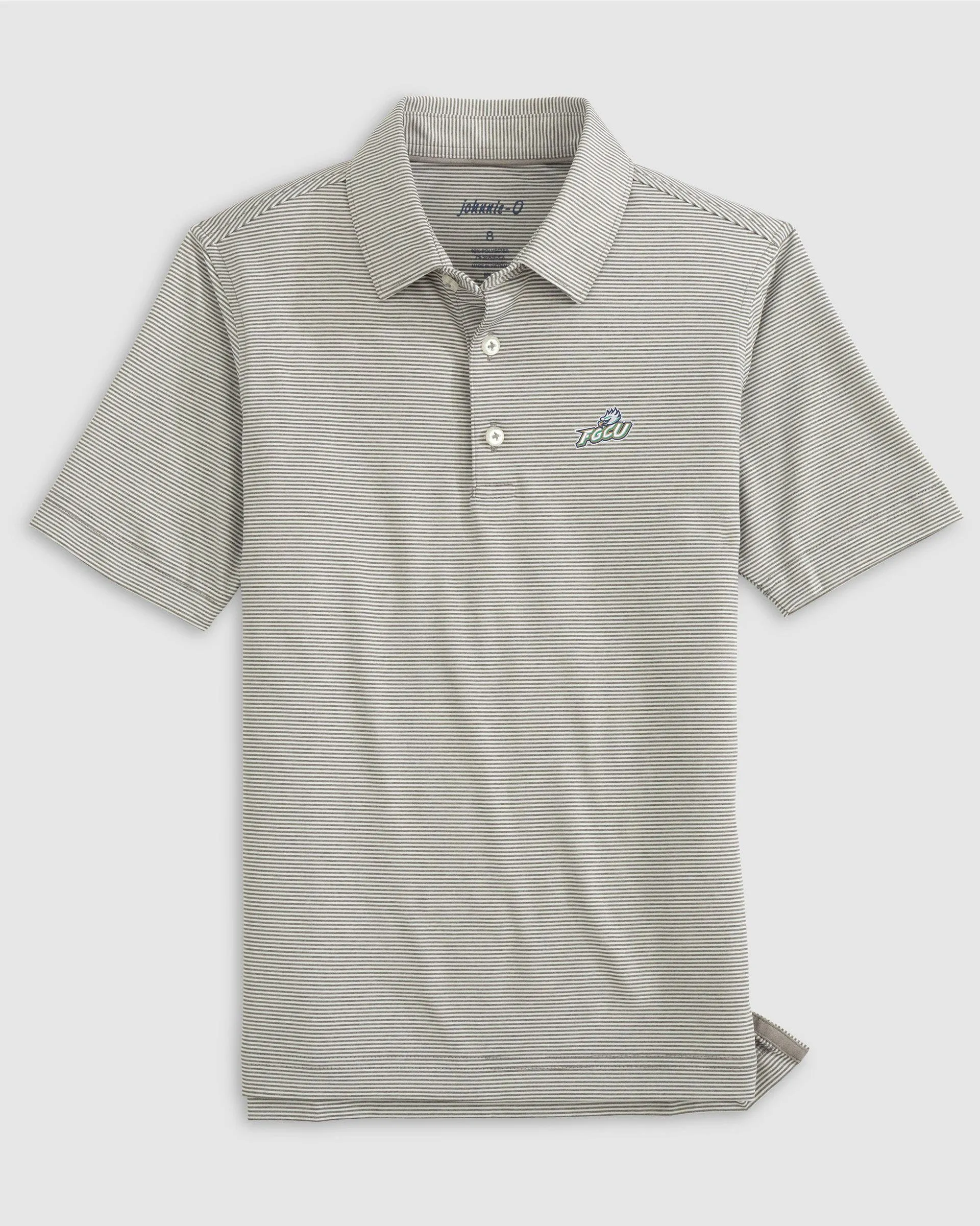 Florida Gulf Coast Lyndonn Jr. Striped Jersey Performance Polo