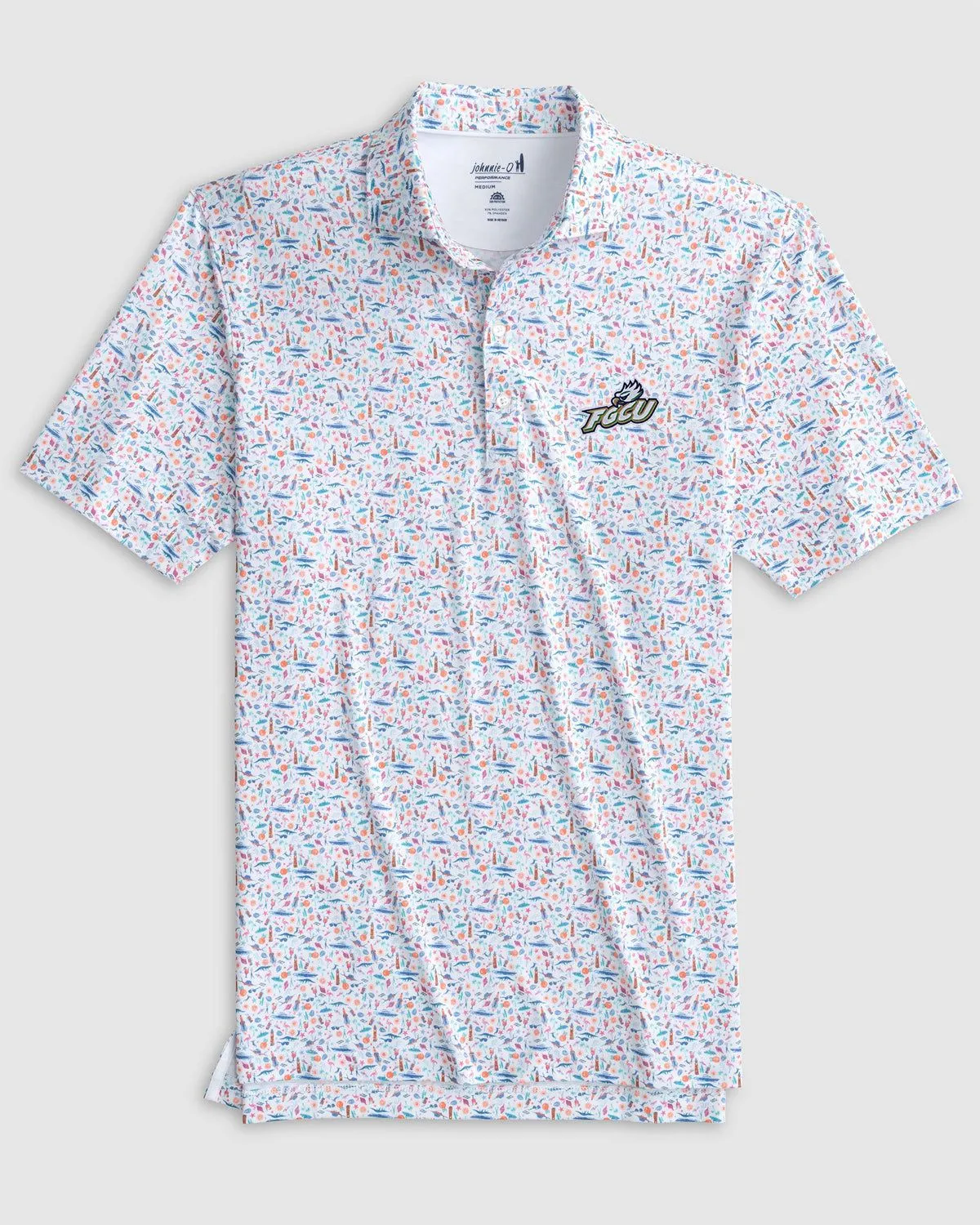 Florida Gulf Coast Sunshine State Printed Jersey Performance Polo