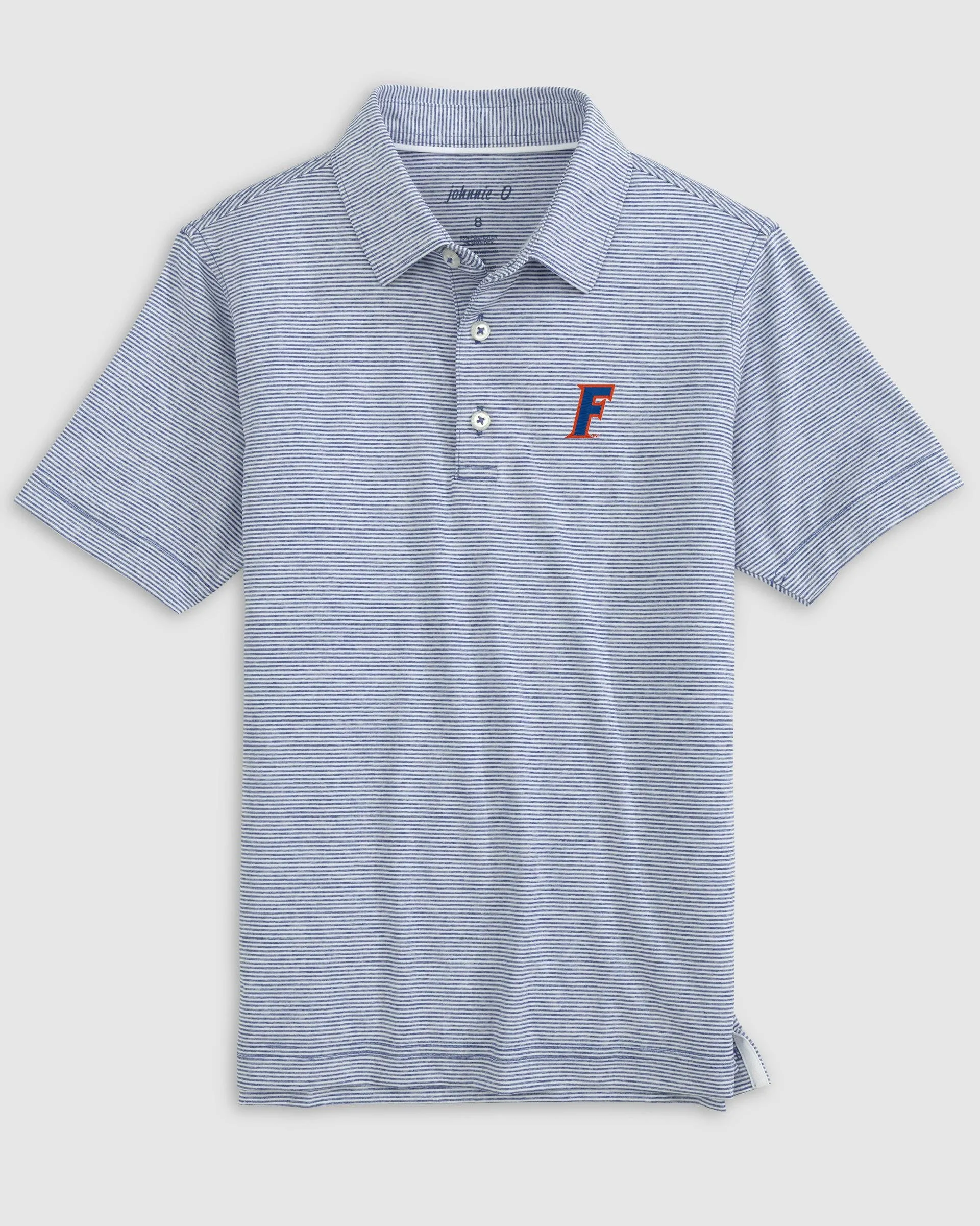 Florida Lyndonn Jr. Striped Jersey Performance Polo - F Logo