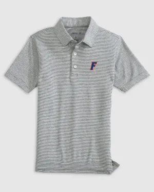 Florida Lyndonn Jr. Striped Jersey Performance Polo - F Logo