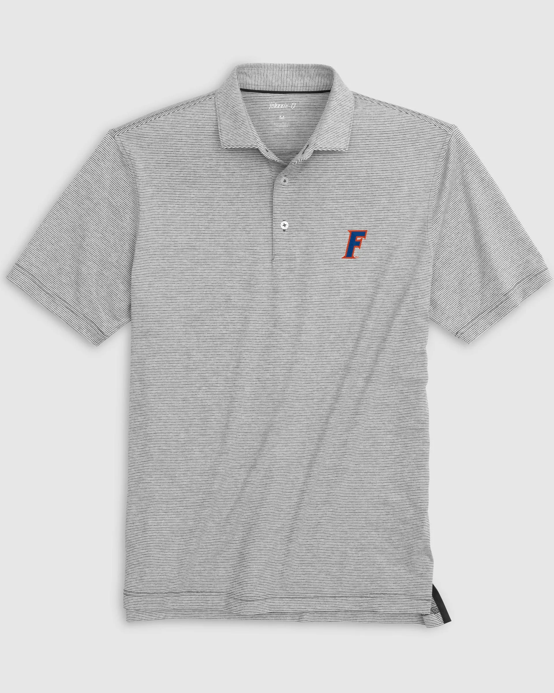 Florida Lyndonn Striped Jersey Performance Polo - F Logo