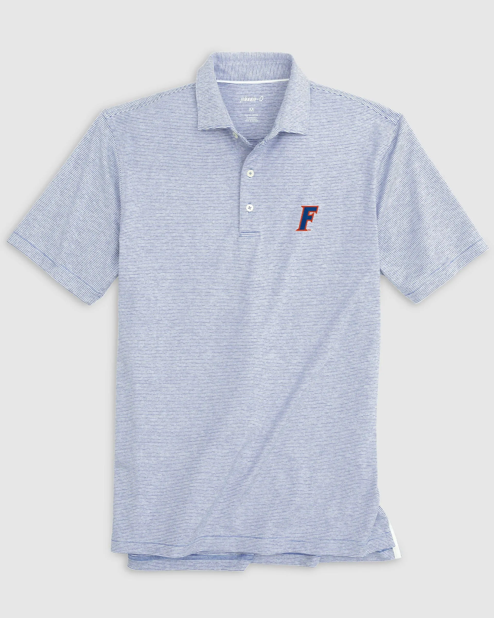 Florida Lyndonn Striped Jersey Performance Polo - F Logo